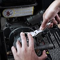 Vista 7 de DURATECH Juego de llaves de trinquete extralargas de cabeza flexible de 11 piezas, métricas y SAE