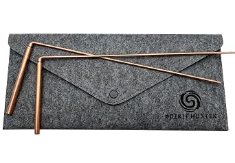 Spirit Hunter 99.9% Copper Dowsing Rod - Divining Rods 2PCS with Bag | Water Rods, Ghost Rods, Witching Sticks for Gold, Spiritual Exploration, Paranormal, etc.