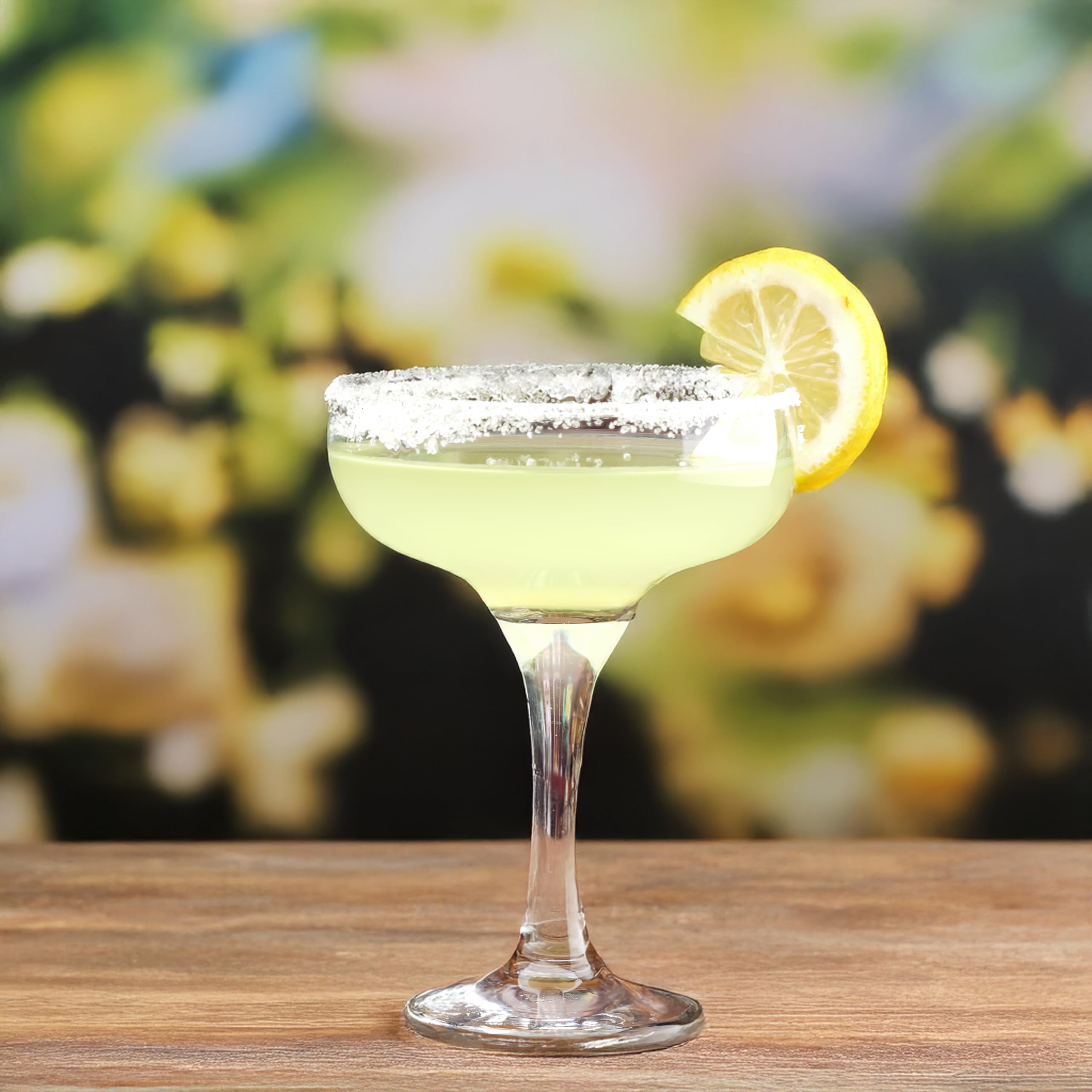Copas de Cóctel (8 oz/235 ml). Copas de café espresso Martini, Margarita, Corte Elegante y Copa Champán, Cristalería larga (4)