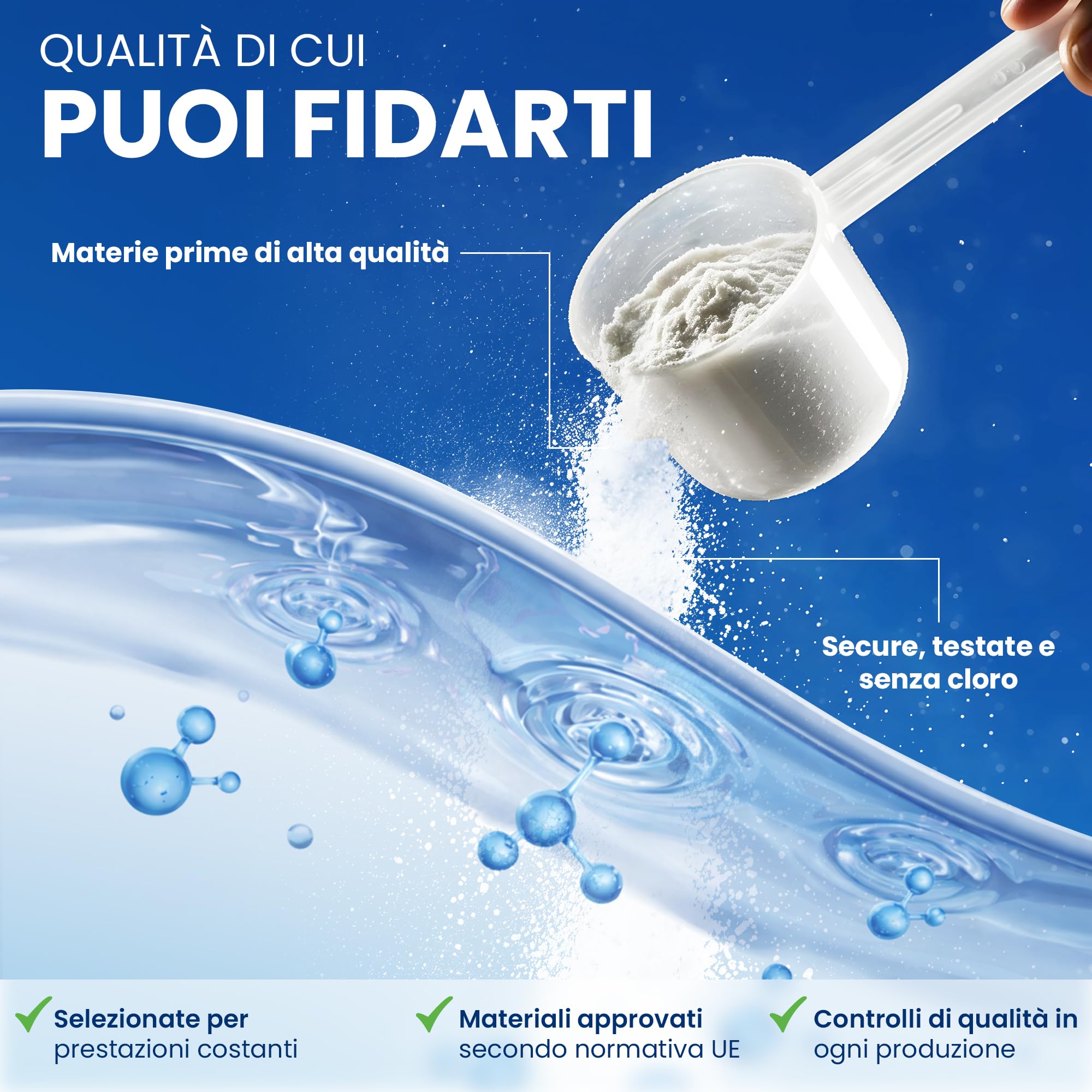 Pulizia Serbatoio Acqua Camper 1 KG | Pulisce e Disincrosta con Ossigeno Attivo | Senza Odori – Rimuove Biofilm e Sporco | Perfetto per Camper, Roulotte e Barche