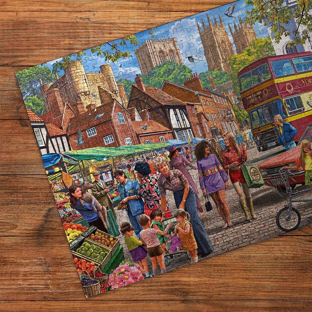 Gibsons York Market 250XL Piece Jigsaw Puzzle | Beautiful Colourful Jigsaw Puzzle Extra Large Piece Sustainable Puzzle for Adults | Premium 100% Recycled Board Great Gift for Adults Gibsons Games