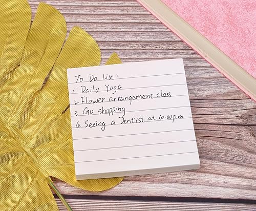 Miniatura 3 de Mini Skater Notas súper adhesivas multiusos de 3 x 3 pulgadas, bloc de notas rápidas cuadradas a granel fáciles de quitar para dejar recordatorios