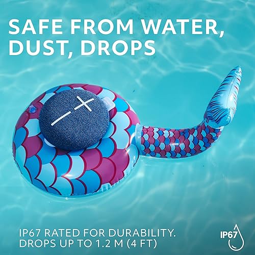 Miniatura 4 de Ultimate Ears MINIROLL Altavoz Bluetooth ultra portátil impermeable, graves grandes, IP67 a prueba de polvo, rango de 131 pies, azul suave