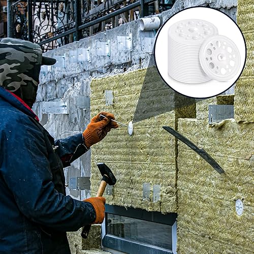 Miniatura 6 de Taiyin 200 Piezas 1.77 Pulgadas 45 mm Arandelas de Plástico Placa de Espuma Aislante Distribución de Carga Arandelas de Polipropileno para Fijación