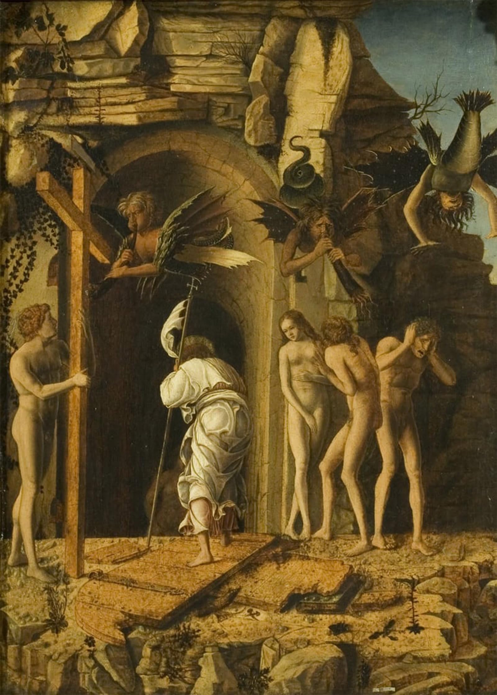 ARTXLXXBN Famous Prints Artwork Pictures Poster Painting Art the Descent of Christ Into Limbo by famous artist Artwork Landscape Pictures for Home Decor 60x90cm