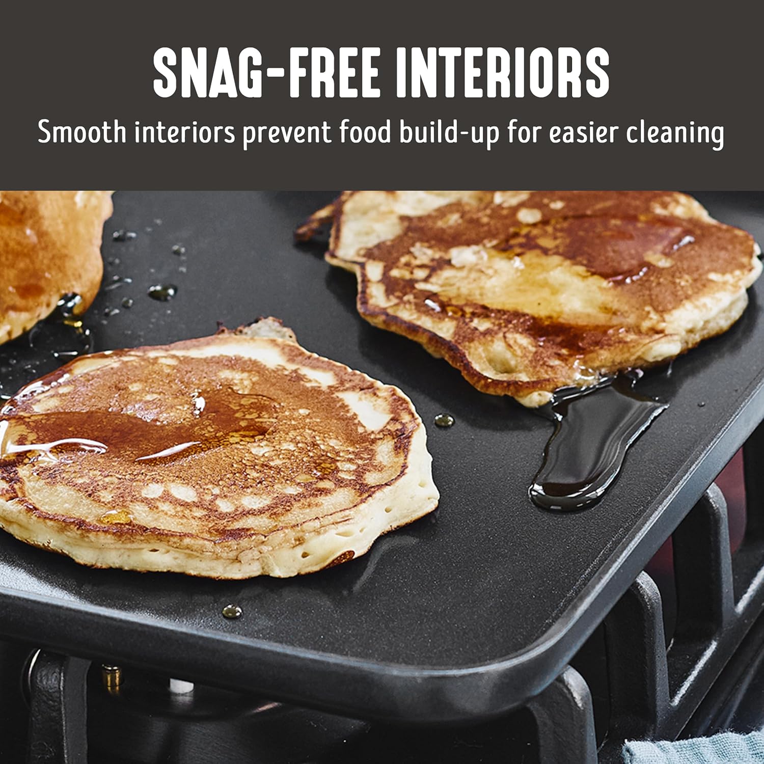 GreenLife Soft Grip Diamond Healthy Ceramic Nonstick 11" Griddle Pan, PFAS-Free, Dishwasher Safe, Black - Image 8