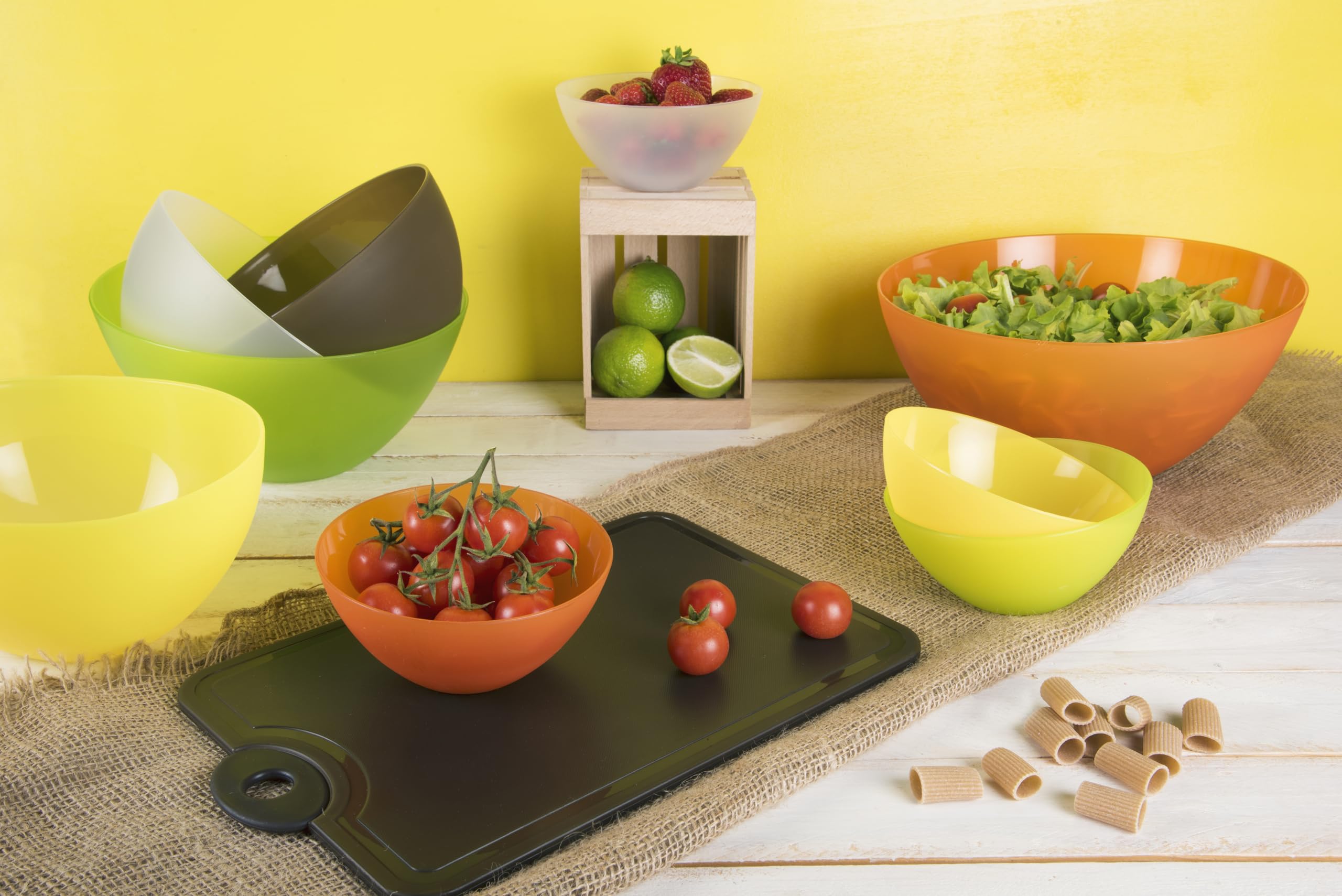 Excelsa Insalatiera Rainbow - Arancione, Polipropilene, Diametro 24 Cm - Foto 9