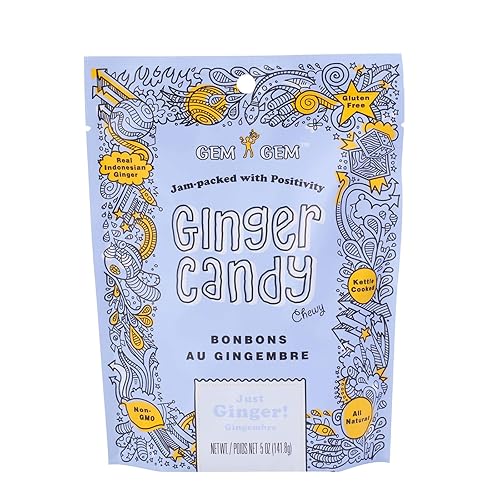 Gem Gem Ginger Candy - Dulces de jengibre para masticar
