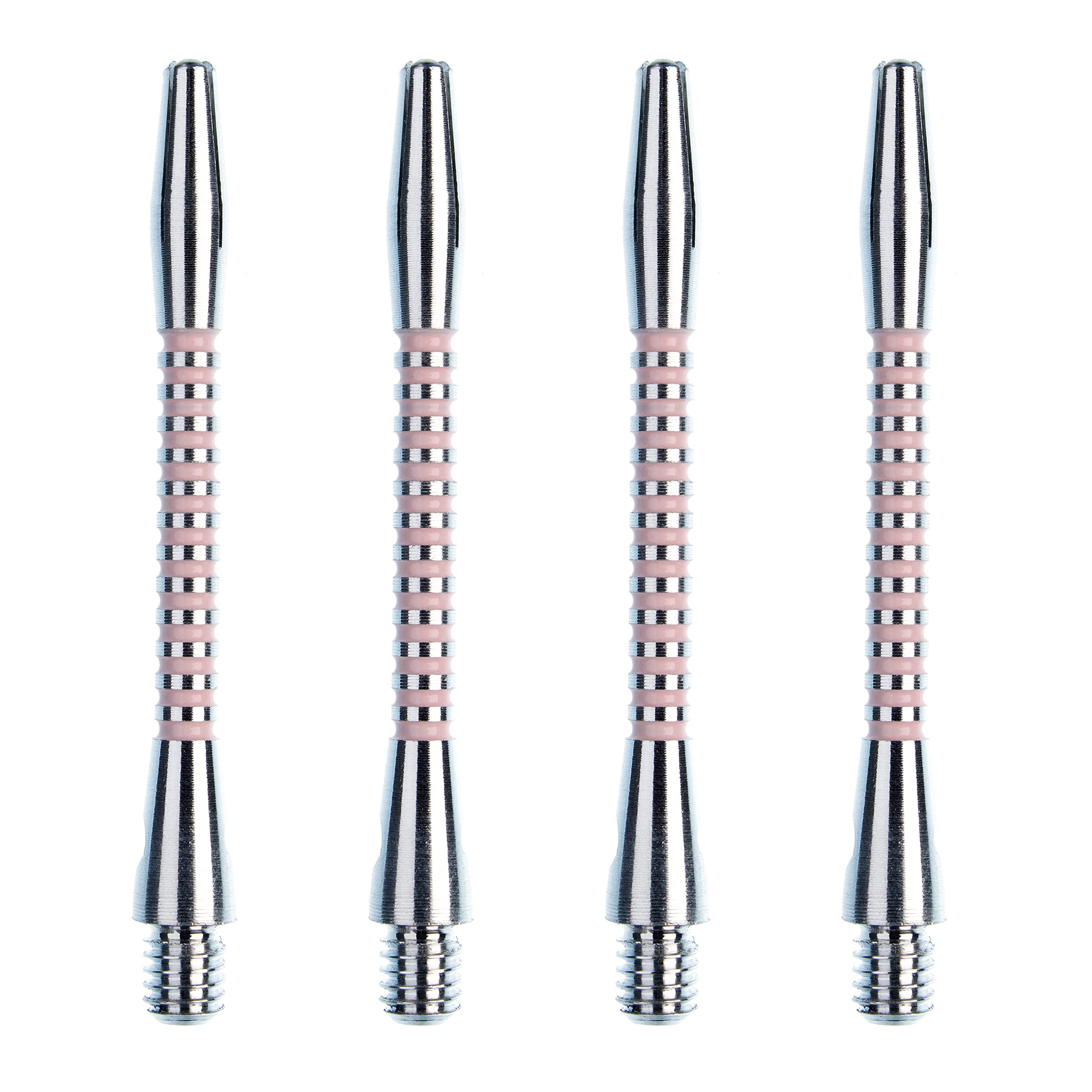 WINMAU Steli In Alluminio Anodizzato Per Freccette - Corti 35 Mm, Neri, Set Da 3 Pezzi Con Dispositivo Di Bloccaggio