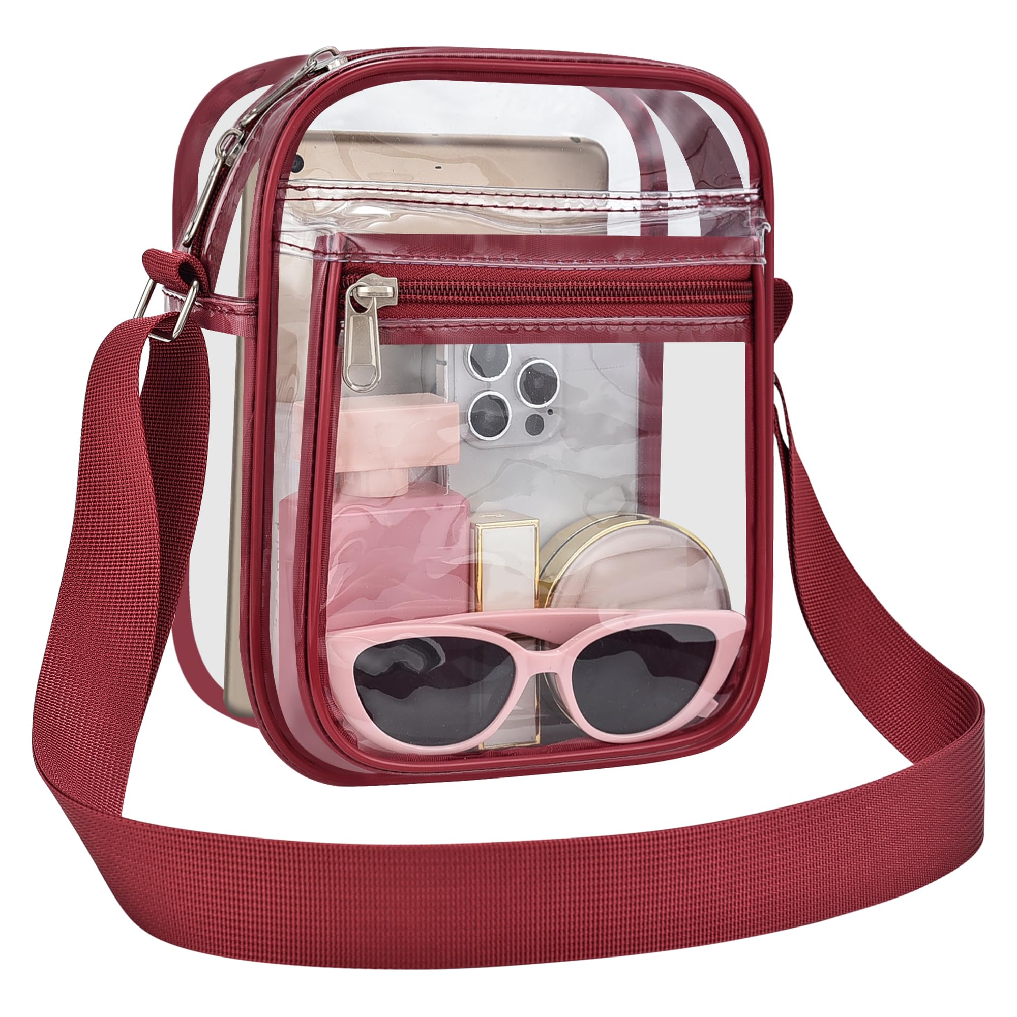 USPECLARE Clear Bag Stadium Approved Clear Messenger Bag for Men and Women