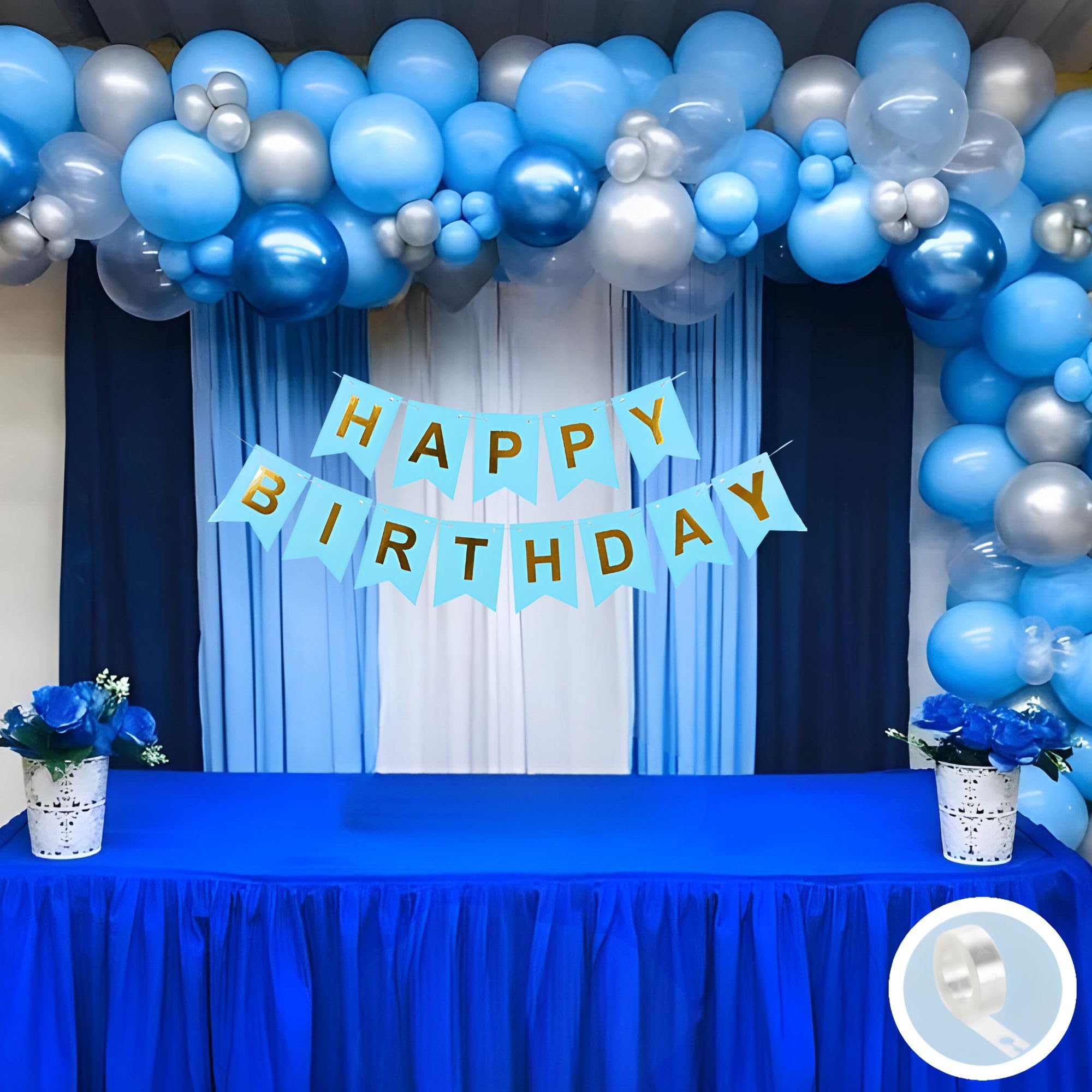 Any Age Birthday · White, Blue