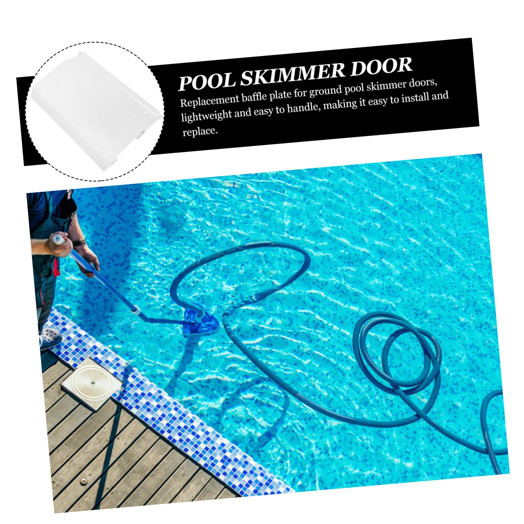 Kisangel Accesorios para Skimmers de Piscina Puerta Aleta para Skimmer de Piscina