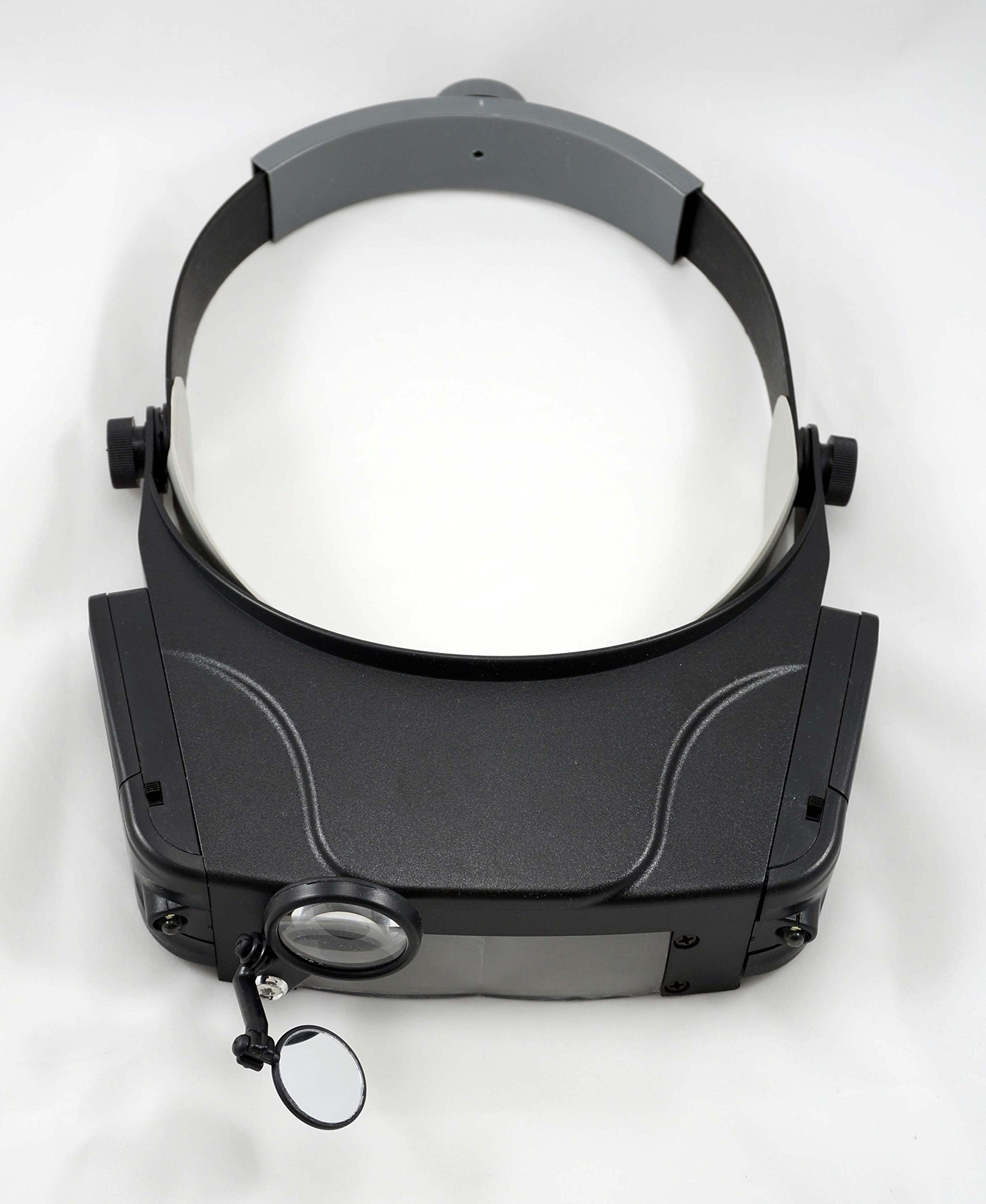 SE Illuminated Multi-Power Head Magnifier with Mirror Attachment - MH1049LC - Image 6