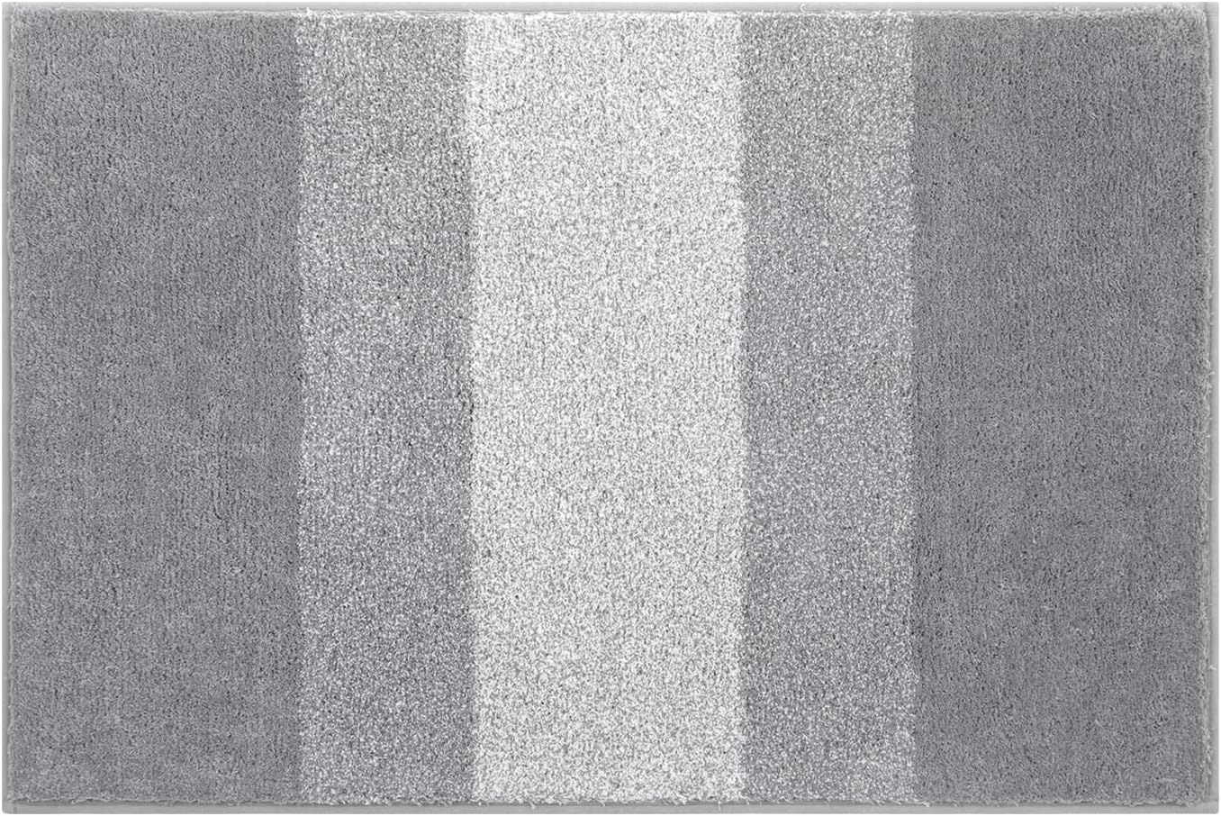 Vaukki Indoor Doormat Entryway Door Mat, Non Slip Absorbent Mud Trapper Mat Inside Floor Mat, Washable Door Carpet for Entryway (24''x36'', Light Grey)