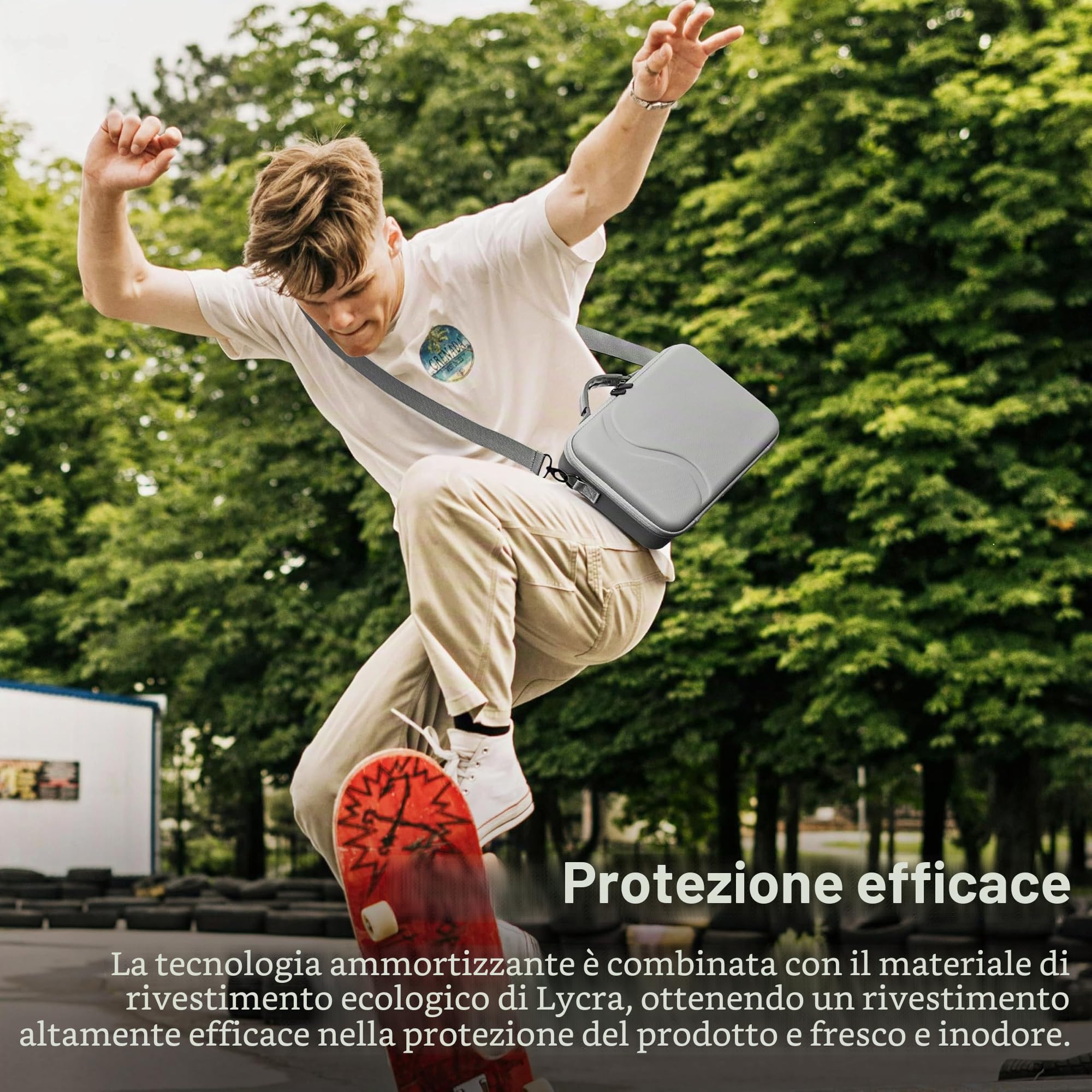 Tomat Action 5 pro Custodia da trasporto, Borsa da viaggio portatile per DJI Osmo Action 5 pro/4/3 Adventure Combo Accessori Per DJI MIC 2/Maniglia di ricarica multifunzionale