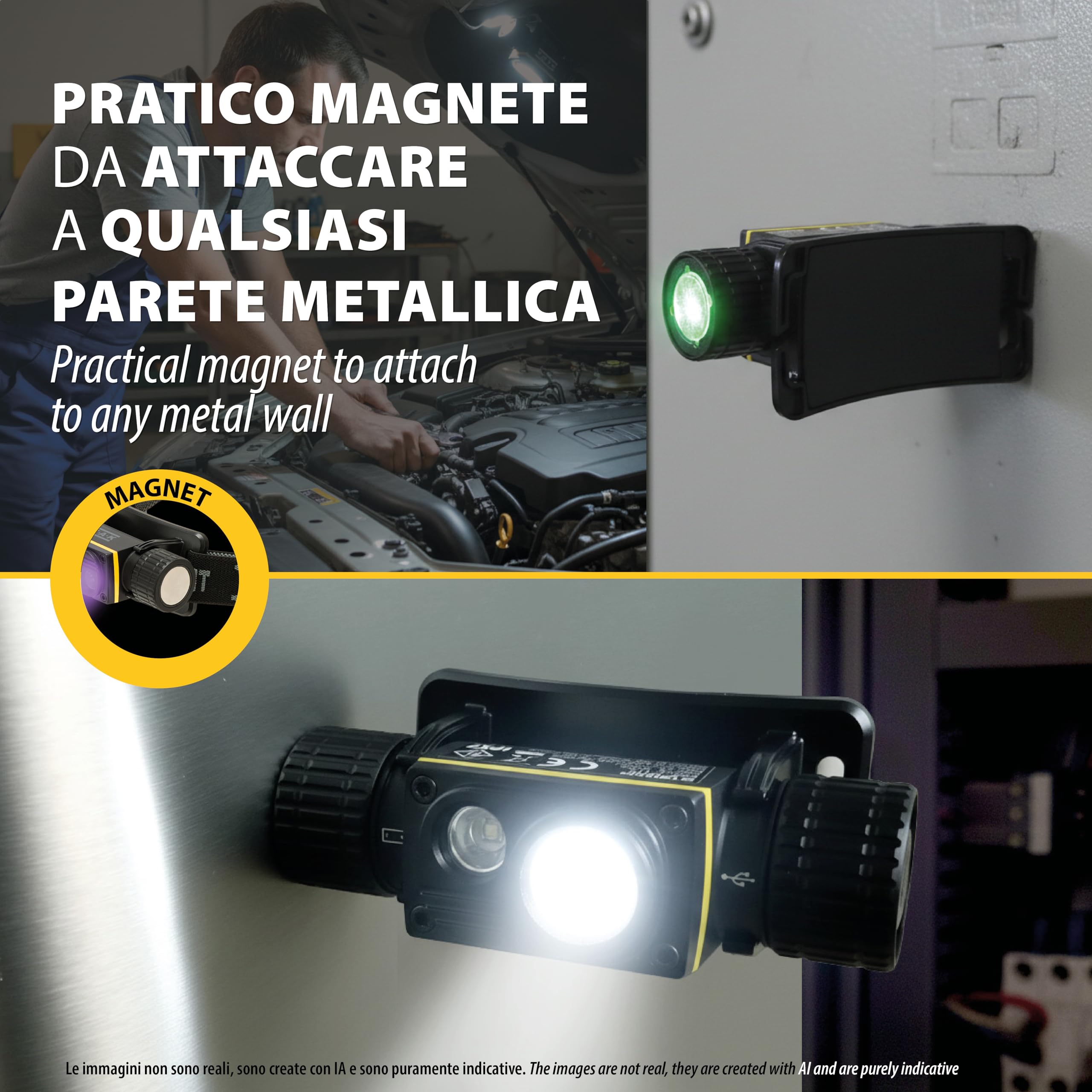Akumulatorowa latarka czołowa LED 15 W z akumulatorem 2200 mAh, wodoodporna IPX7, z białym światłem o mocy 1500 lm i światłem UV o długości fali 365 nm, 10-godzinna żywotność baterii. Idealna do prac