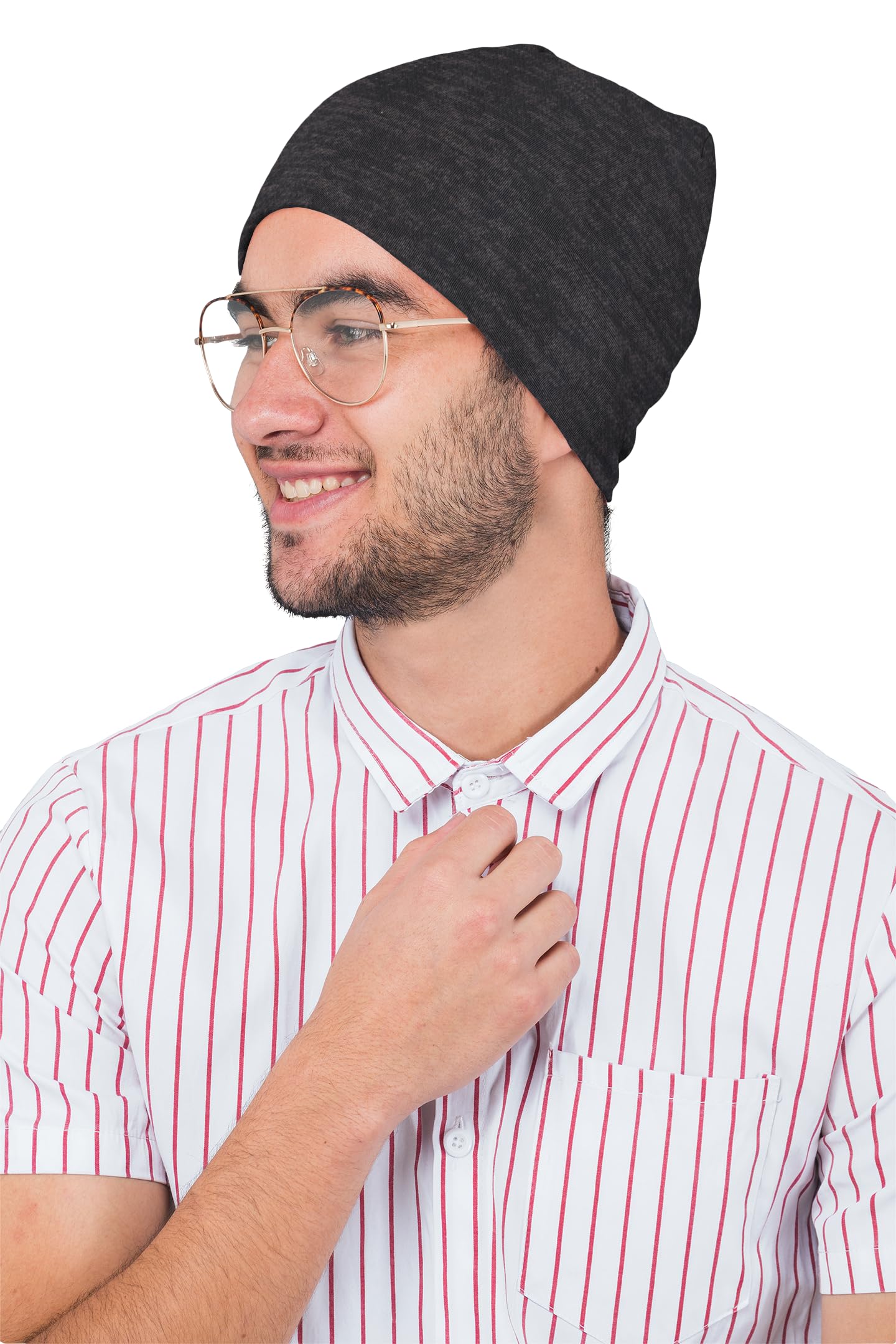 PrimeBox Soft Beanie for Men Women Woolen Winter Best Slouchy Beanie Skull Cap Headwear Pack of 2pcs Combo (Beanie Combo Black or Maroon) 1