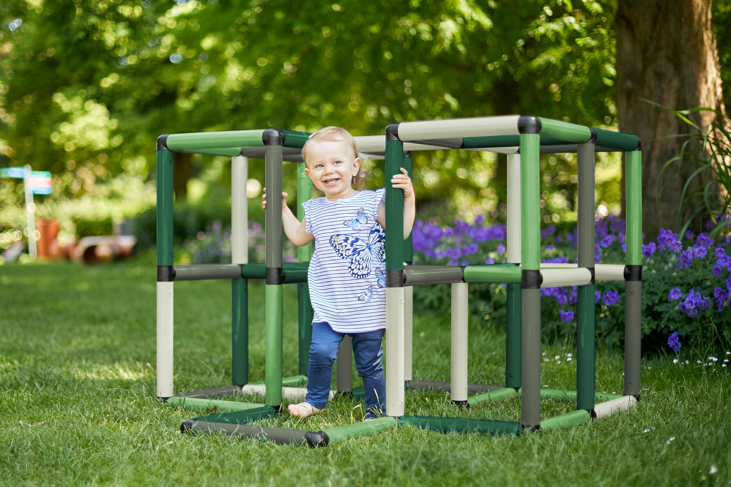 Quadro Kletterpyramide Home – modulares Klettergerüst für Kinder, 237 Teile, ab 12 Monaten, Indoor/Outdoor, UV-stabil, Made in Germany