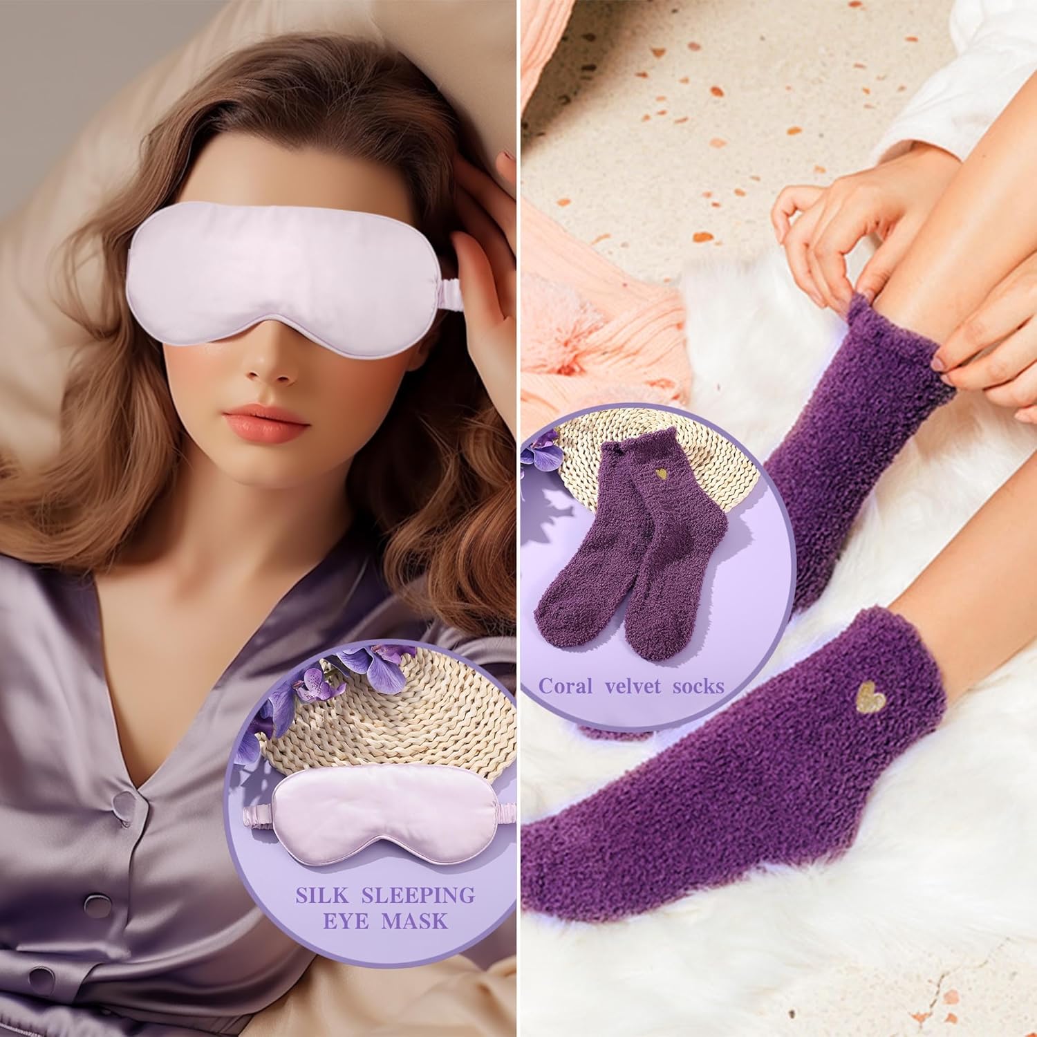 TURMTF Aunt Christmas Mothers Day Birthday Gifts 10Pcs Set, Premium Natural Skincare Set - Body Care Kit with Silk Eye Mask Cozy Blanket Tumbler, Ideal Gifts for Aunt from Niece Nephew (10pcs set)
