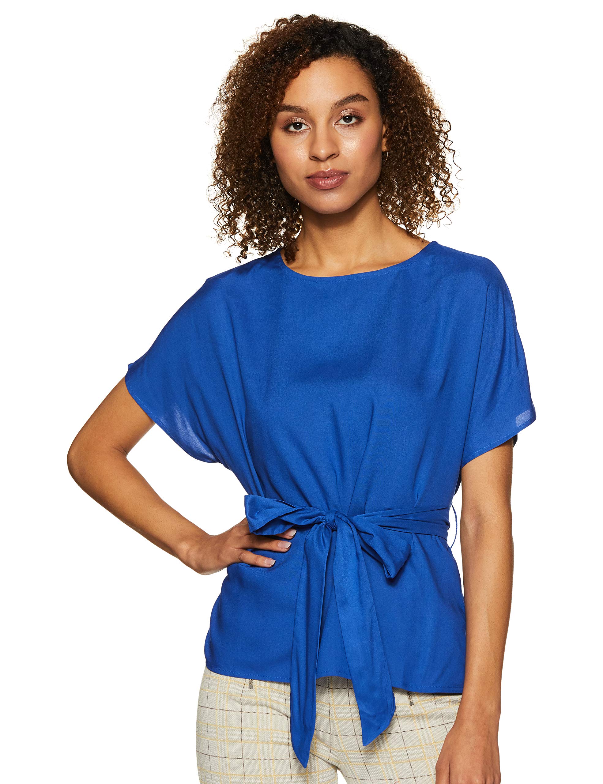 Amazon Brand - SymbolWomen's Solid Regular Fit Top