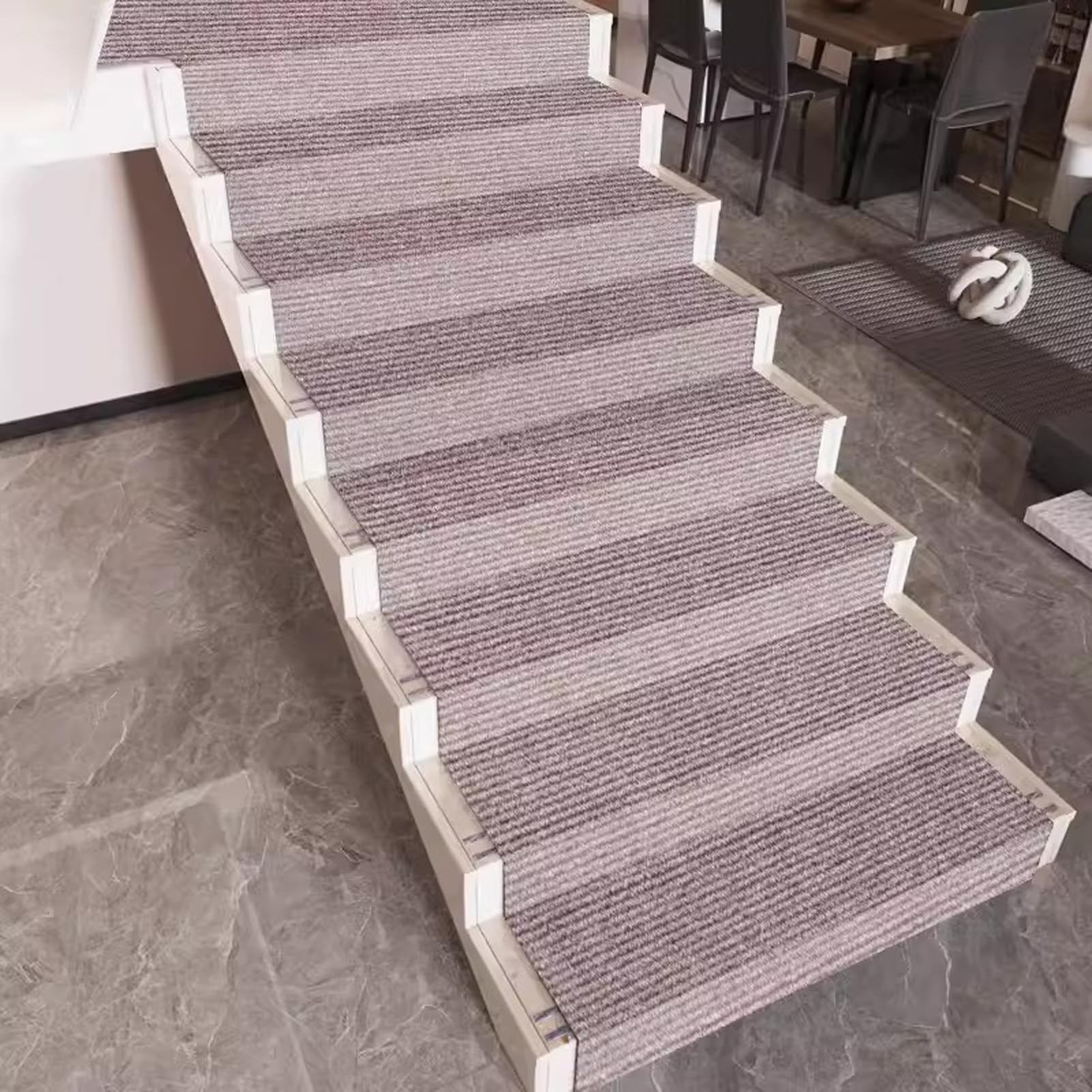 Tapis d'escalier, Antidérapant Escalier Tapis d'intérieur Antidérapant, Auto-adhésif Tapis de Marche Escalier, Tapis de Marche pour l'intérieur Exterieur