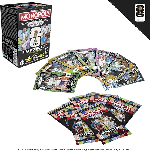 Monopoly Panini Prizm: booster box di carte collezionabili Fifa World Cup | Stelle e leggende della Fifa World Cup | Regalo per i fan del calcio - 3