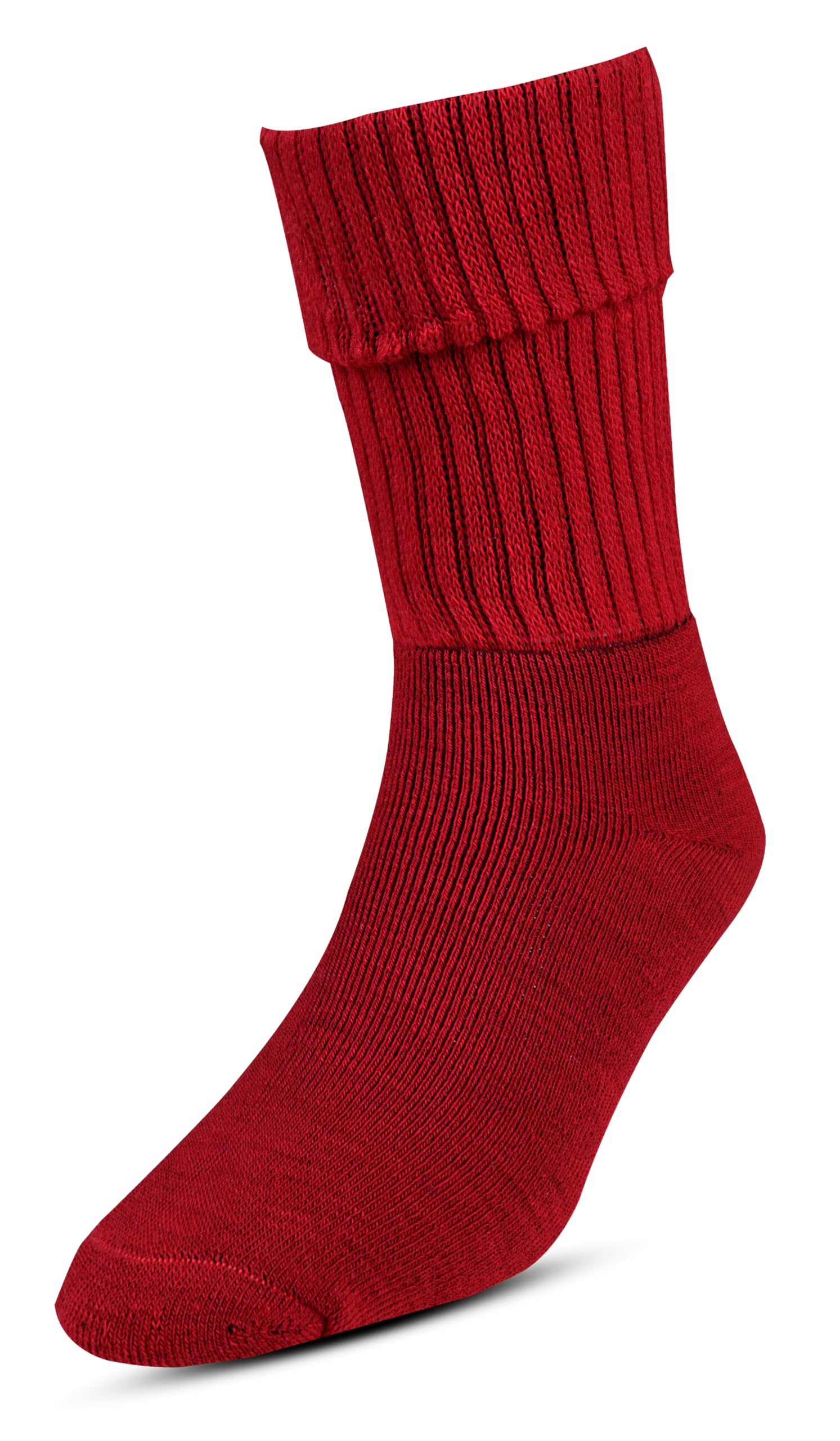 RC. ROYAL CLASS Women Calf Length Towel Terry Thick Woolen Winter Wear Socks, Cushioned Warm Thermal Socks For Women (Pack of 3 Pairs)(Red) - Image 3 thumbnail