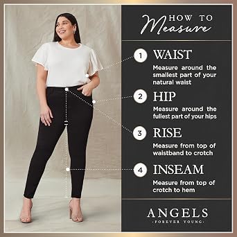 ANGELS Forever Young Women's Curvy Crop Jeans