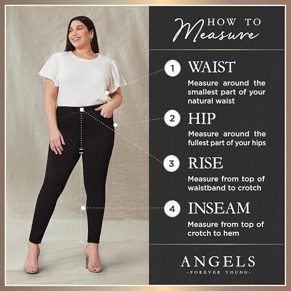 ANGELS Forever Young Women's Curvy Crop Jeans