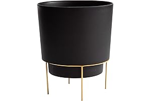 Bloem Hopson Planter with Metal Gold Stand