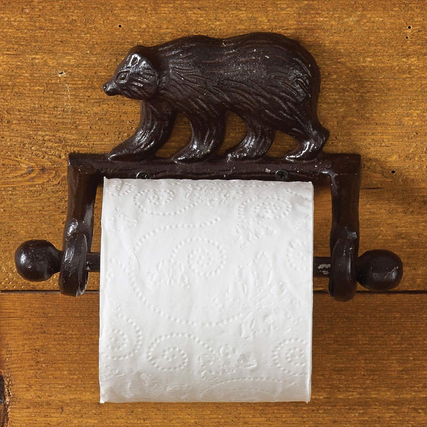 Park Designs Cast Bear Toilet Tissue Holder
