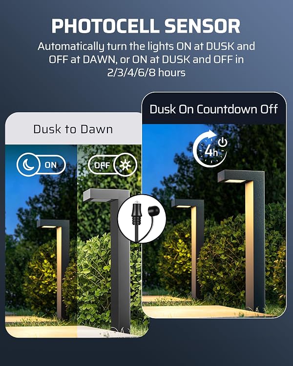 DEWENWILS 300W Low Voltage Landscape Transformer, Photocell Sensor & Timer, 120V AC to 12/14V AC, Landscape Lighting Transformer Outdoor, Weatherproof for Spotlights, Garden Lights by DEWENWILS - Image 3