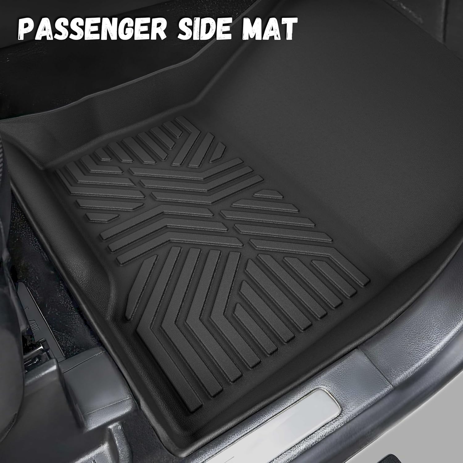 Floor Mats for Ford Edge 2015-2024, Custom Fit TPE All Weather Floor Liners, 1st & 2nd Row & Trunk Mat Edge SE, SEL, SEL Plus, Titanium, Sport, ST, ST-Line Accessories