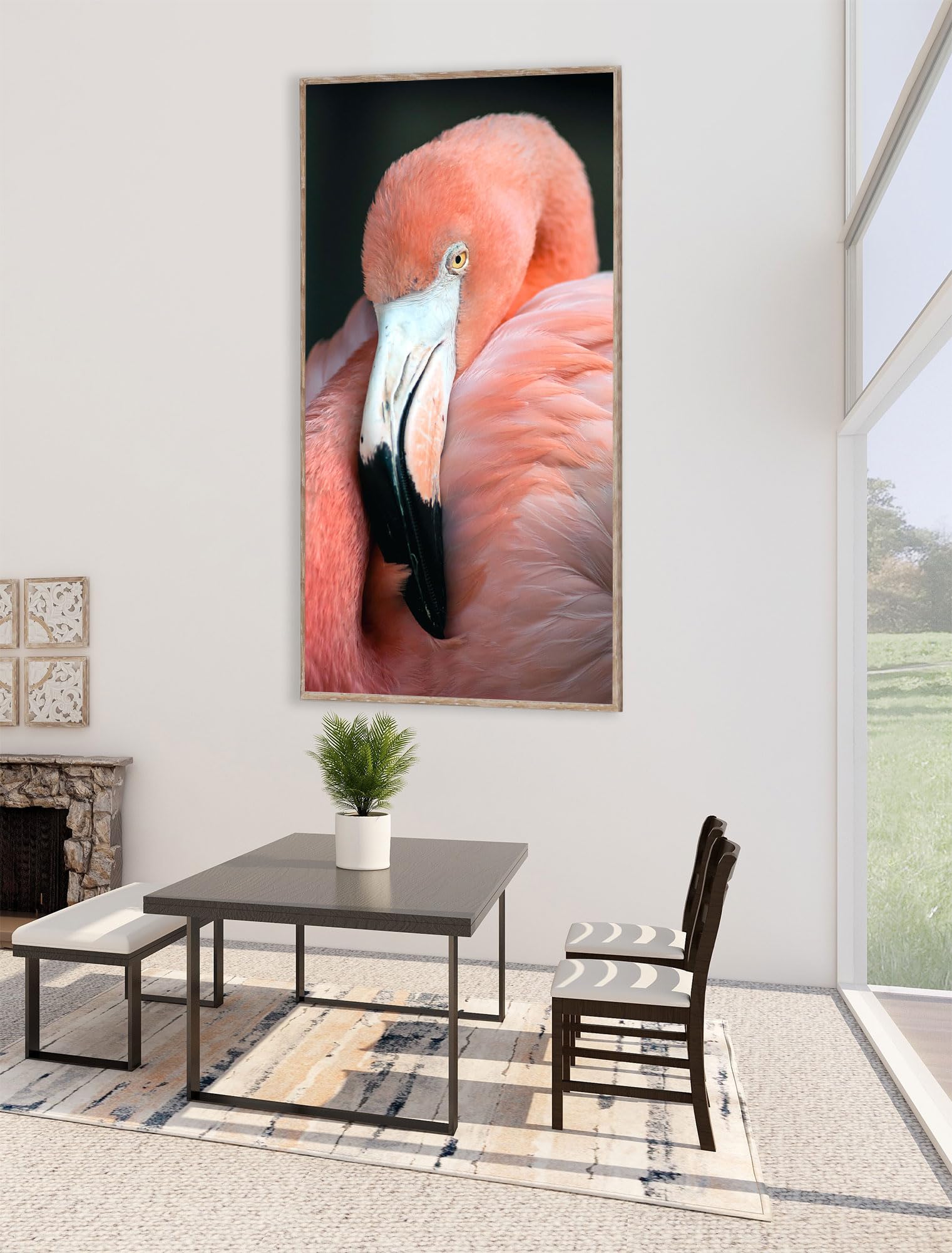 Instarry Diamond Painting 5D | Fenicottero 100x50 Cm | Kit Completo Con Tela HD E Diamanti Rotondi