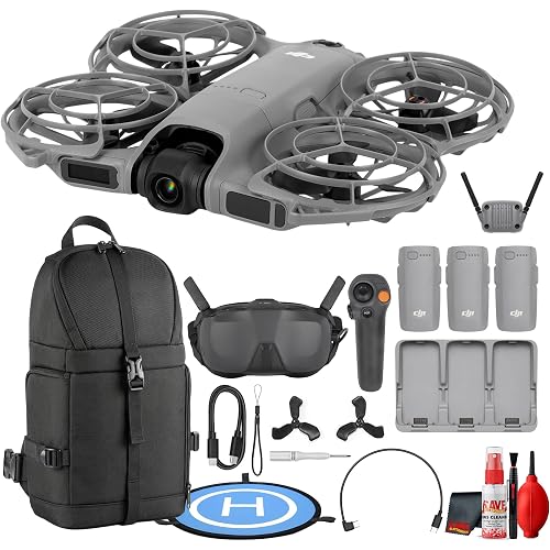 DJI Neo 2 Drone Fly More Combo with Motion Controller, Compact 4K UHD Mini Drone for Beginners, Travel, Vlogs, and Content Creation (CP.FP.00000273.01) + Backpack + More