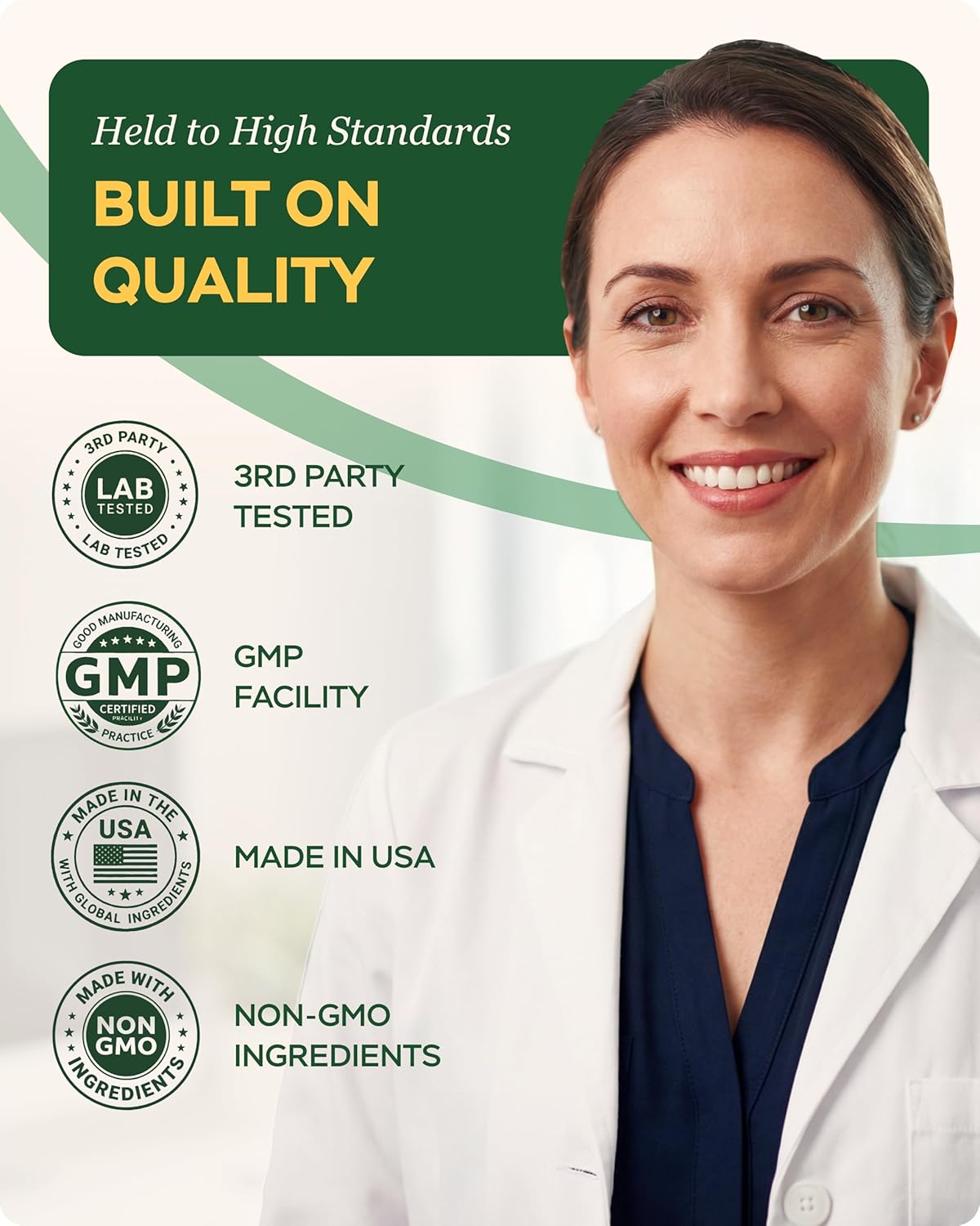 Berberine HCL Supplement - Triple Strength GLP-1 Activator w/Apple Cider Vinegar Goldenseal & Green Tea Extract - Goldenseal Supplements, Digestive Health, Support Heart Health, Immune System,60 Caps - Image 8