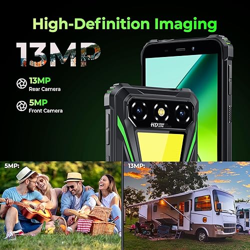 Miniatura 4 de OUKITEL G5 Smartphone resistente desbloqueado -16 GB+256 GB1 TB Android teléfonos celulares resistentes, pantalla HD de 6 pulgadas 13MP+5MP, luz de