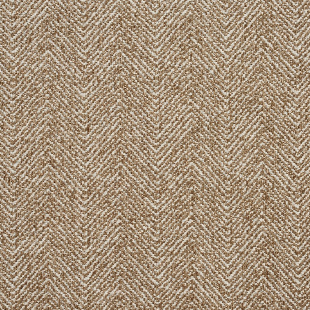 Taupe Herringbone Woven Textured Upholstery Fabric by The Yard - SKU: Henley Sand