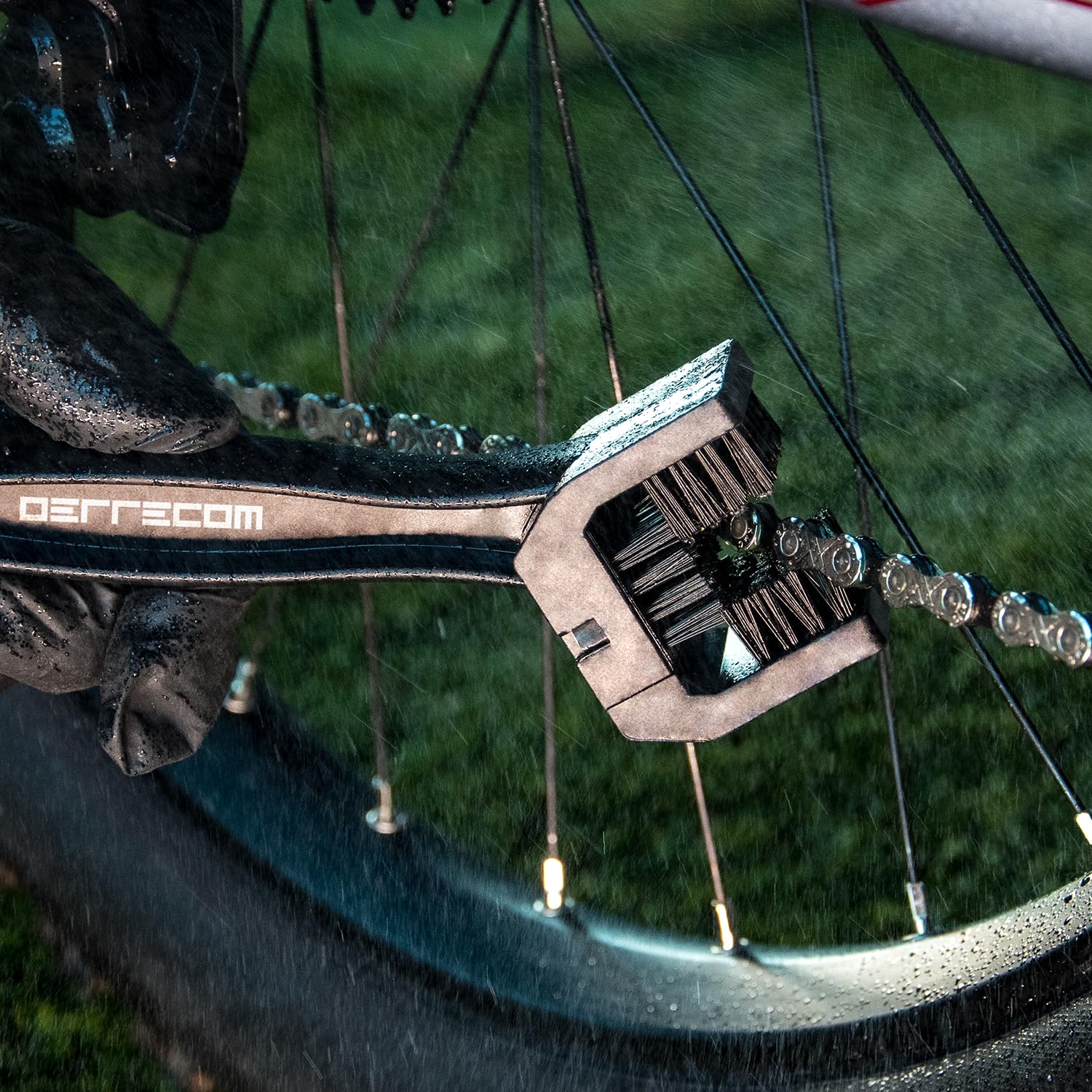 Errecom 1000 Miglia Szczotka do Czyszczenia Łańcucha Rowerowego, Podwójna, Czarna
