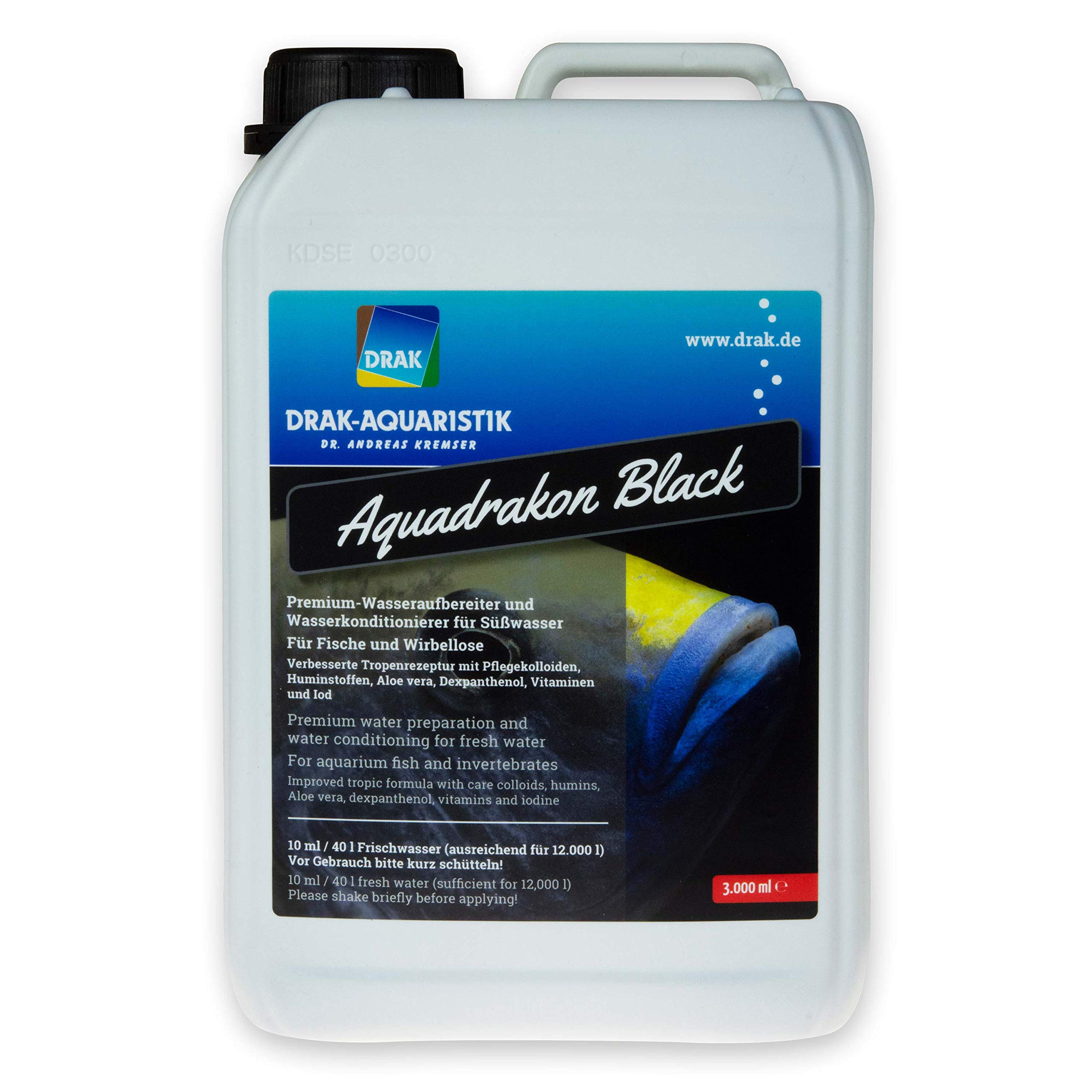 Aquadrakon Black Wasseraufbereiter 3,0 l Kanister
