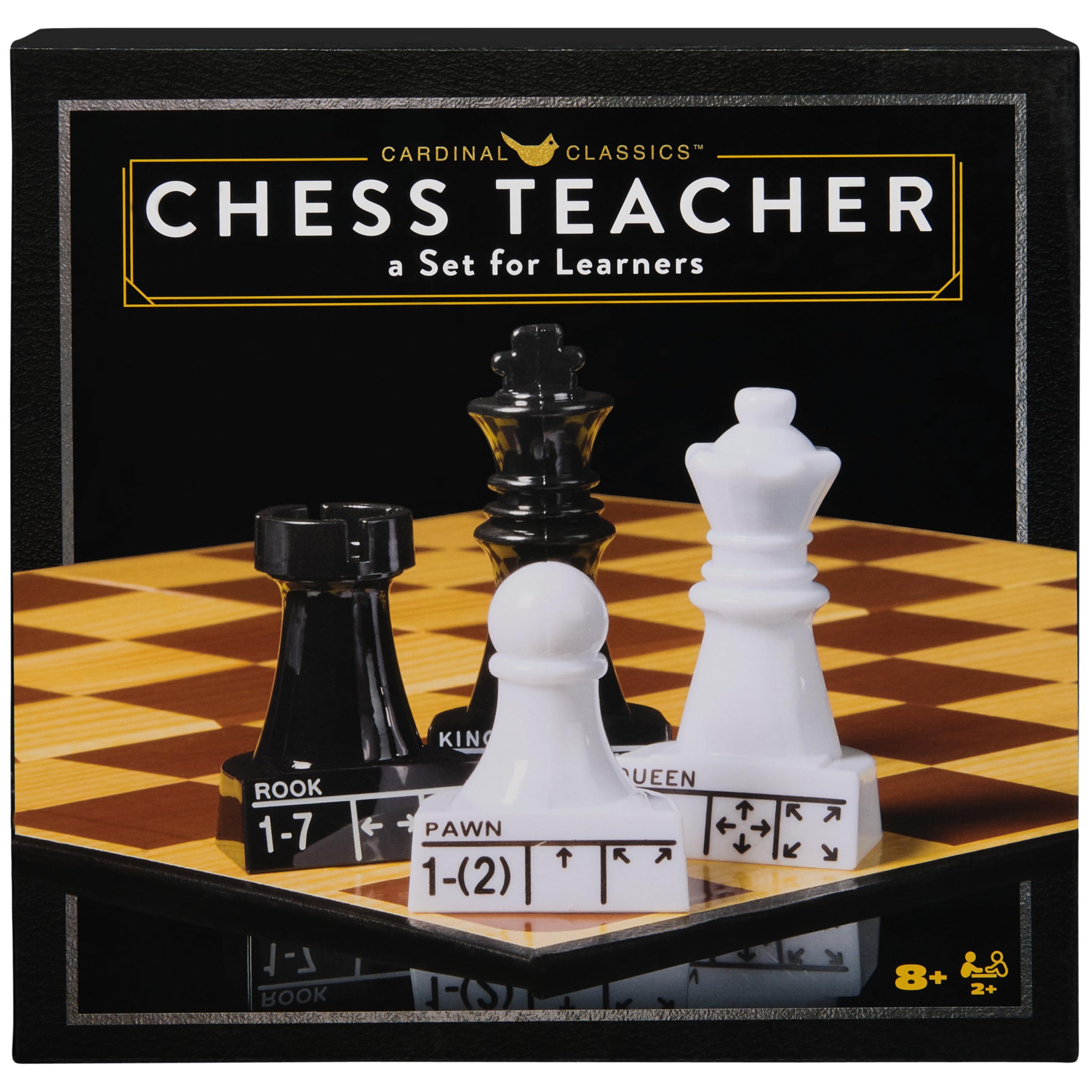 Spin Master Games Cardinal Classics Chess Teacher Learn to Play Strategy Board Games for Beginners Chess Set for