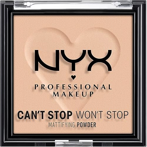 NYX PROFESSIONAL MAKEUP Can't Stop Won't Stop Mattifying Pressed Powder - Light Medium