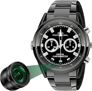 Spy Camera Watch with Infrared Motion Detection, Compact Hidden Camera Clock 1080p FHD Video Recording | Built in 32GB Memory Card & PC Connection | UCB-C Charging | Invicible Secret Recording