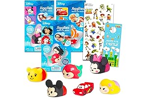 Squinkies Disney Jigglies Stretchy Toys Mega Pack for Kids