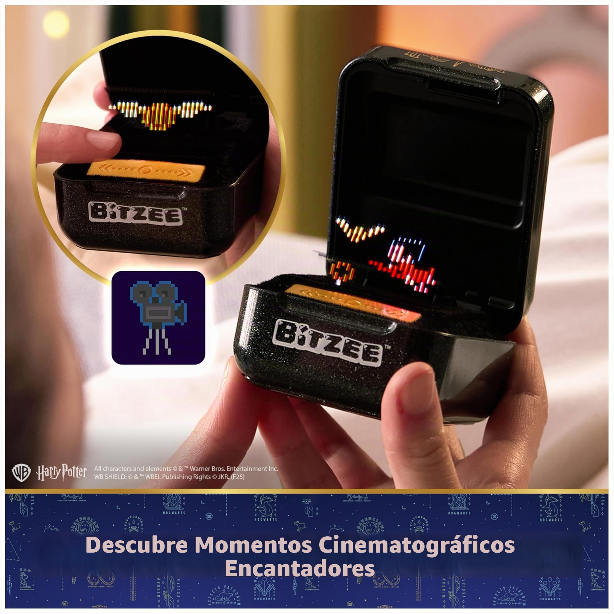 Bitzee Wizarding World Mascota Digital Harry Potter - Mascota Virtual con 20 Personajes Que Reacciona al Tacto con Interacciones y Sonidos - Juguetes Niños 5 Años + - Harry Potter Regalos