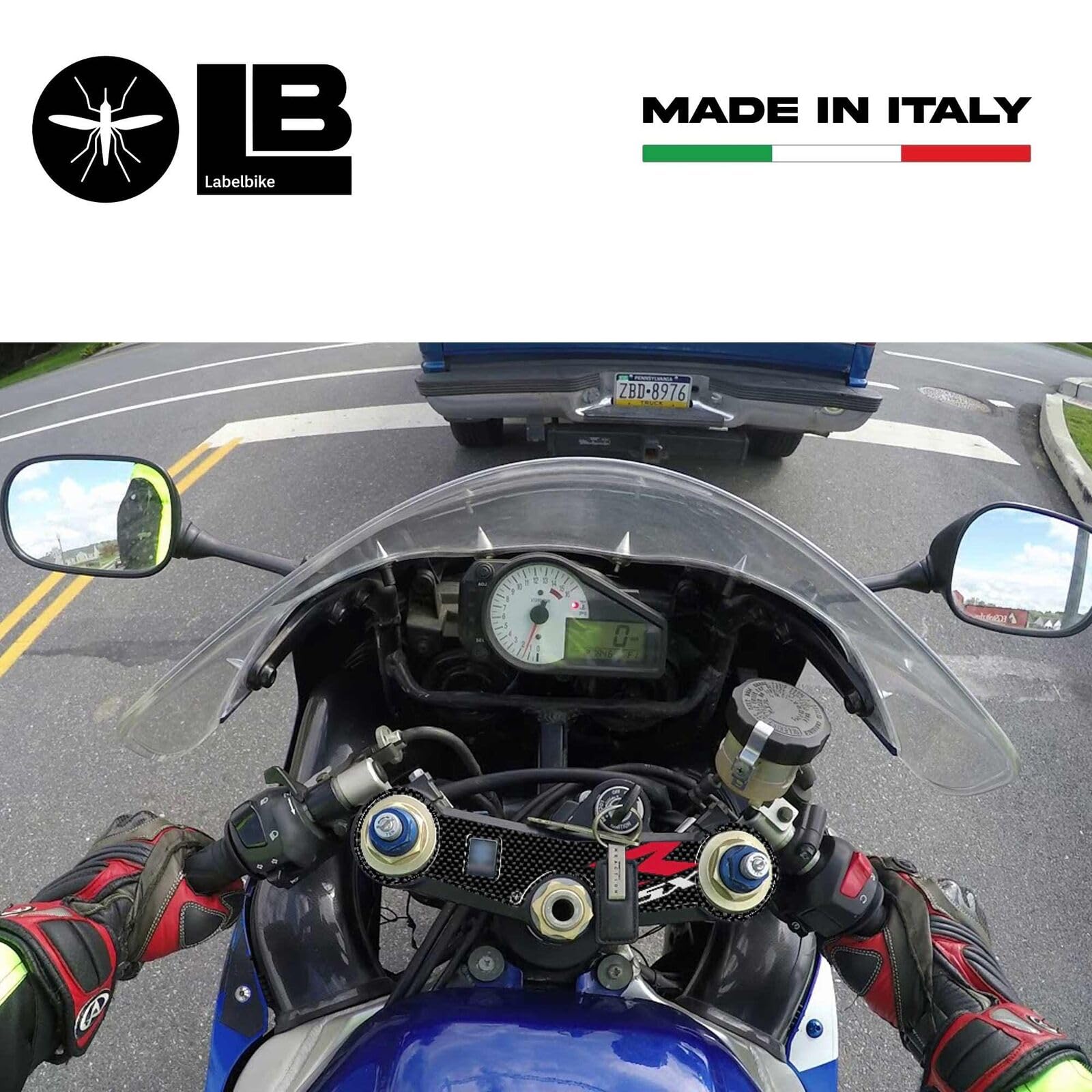 labelbike - 3D Stickers Kit GSX-R Protections Motorcycles Compatible with Suzuki 600 GSXR 2000-2003