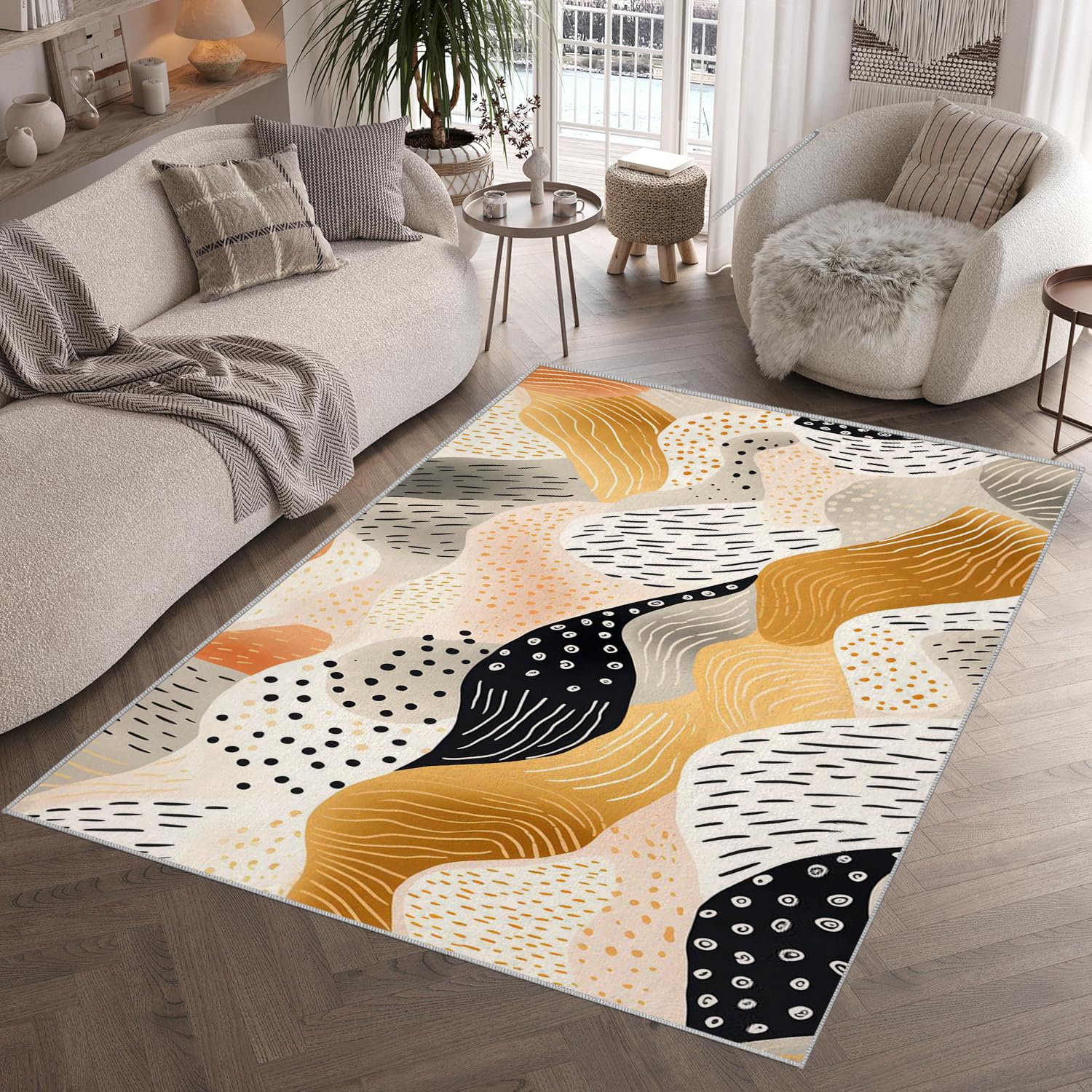 Tapis de couloir géométrique 80x150 pour sublimer votre cuisine ou chambre