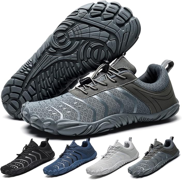 Zapatos Descalzos de Senderismo para Mujeres y Hombres Transpirables y Antideslizantes Calzado Deportivo de Punta Ancha Zapatos de Agua, Diseñados para Caminar, Correr y Nadar