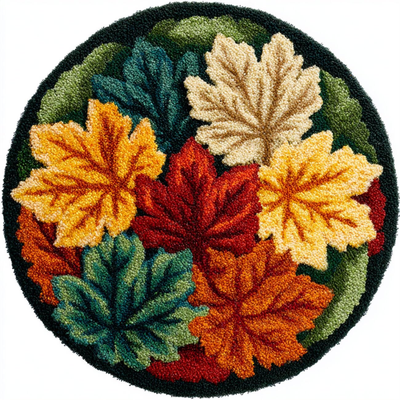 Kitquiver Tapestry Kits for Adults Autumn Leaves 80x80cm