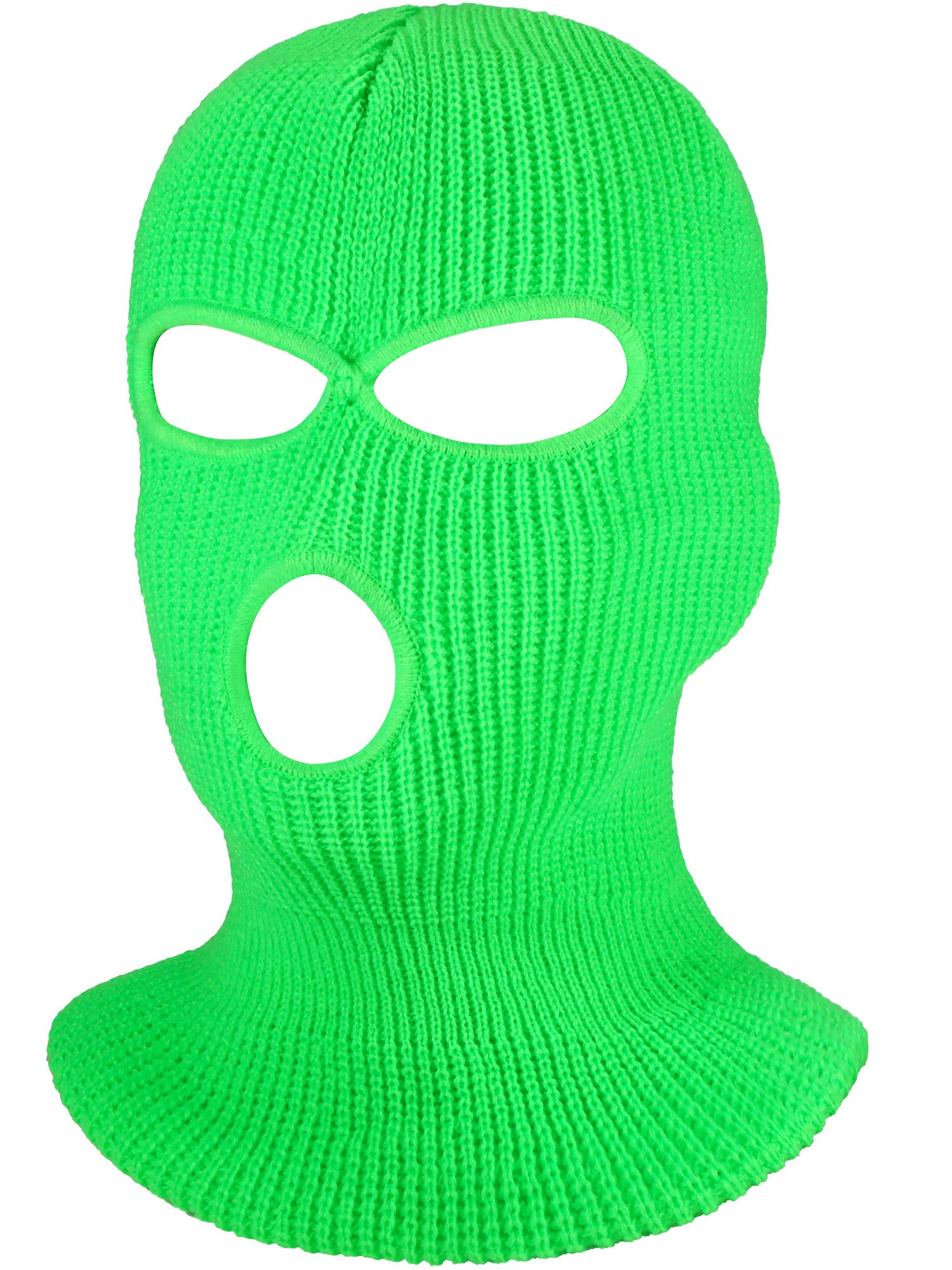 SATINIOR 3 Holes Ski Mask Full Face Cover Outdoor Balaclava Winter Knitted Neck Gaiter for Halloween Sports Cycling